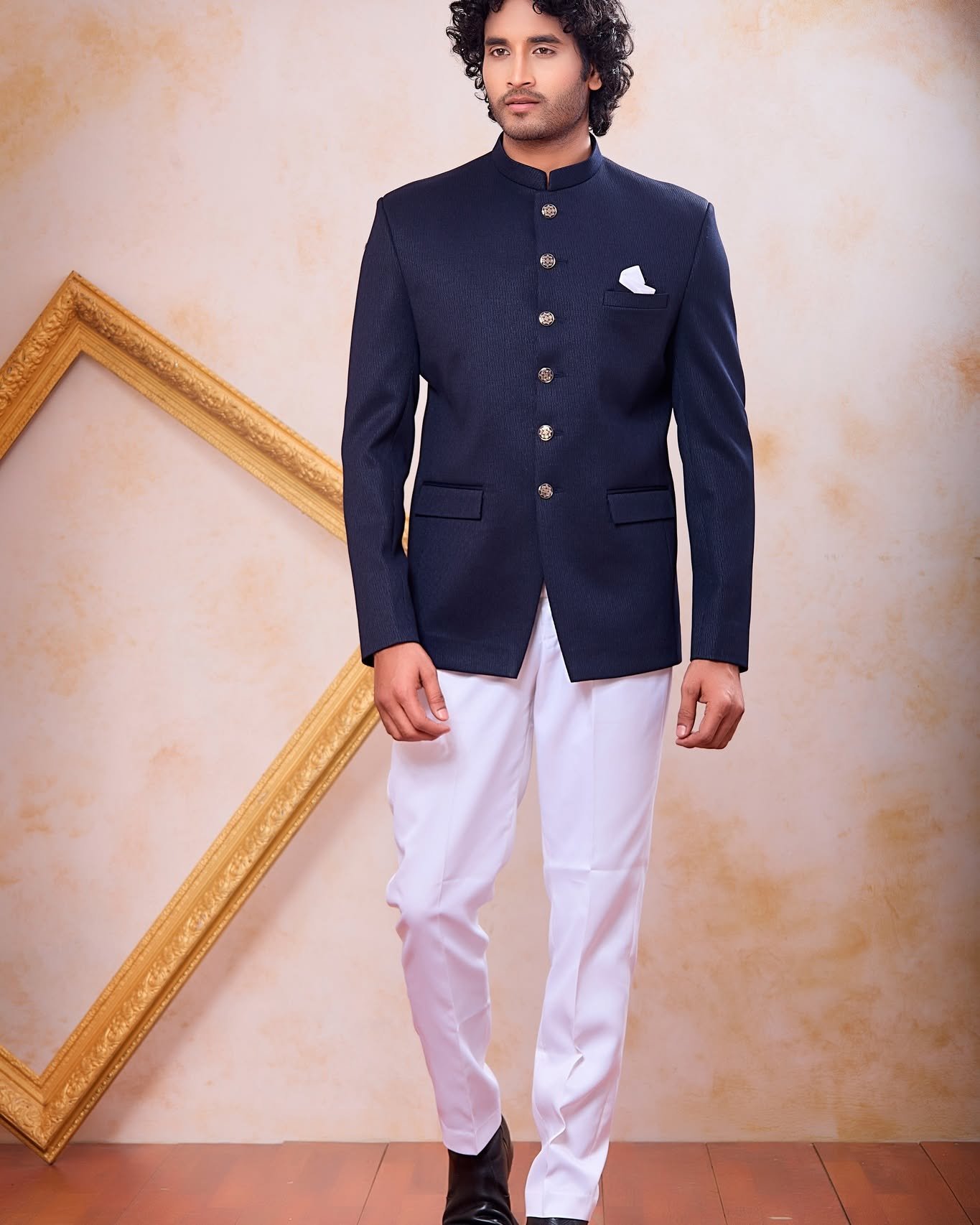 Elevate your ethnic style with this Designer Blue Jodhpuri Suit for Men A perfect choice for weddings, receptions, engagement functions, parties and special occasions. Crafted with imported fabric and a sophisticated designer finish, this Jodhpuri jacket brings together timeless elegance and modern royal style.